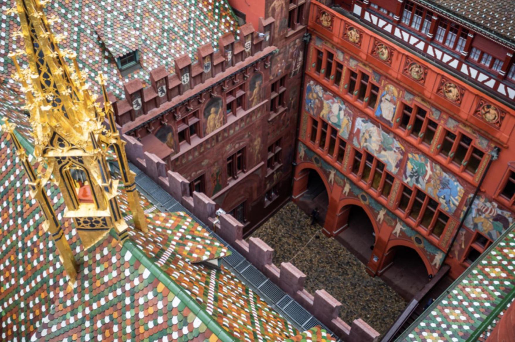 City Center Rooftop Balcony-Studio At Town Hall Basel Luaran gambar